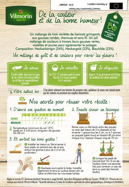 Légumes Secs - Haricot Grimpant en Mélange de Couleurs - 10 m - BIO - MEDIA_PACKAGING_VERSO
